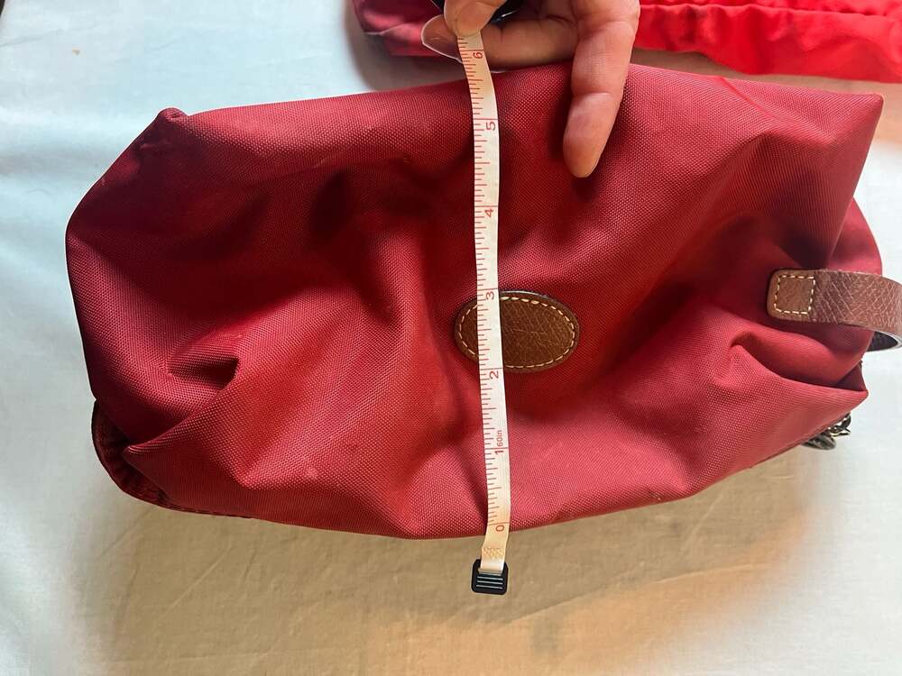 Longchamp Red Le Pliage Cosmetic Pouch Toiletry Bag - Picture 10 of 10